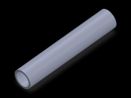 Perfil de Silicona TS4018,514,5 - formato tipo Tubo - forma de tubo
