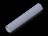 Perfil de Silicona TS401816 - formato tipo Tubo - forma de tubo