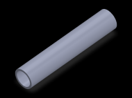Perfil de Silicona TS4019,515,5 - formato tipo Tubo - forma de tubo