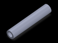 Perfil de Silicona TS401911 - formato tipo Tubo - forma de tubo