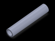 Perfil de Silicona TS401913 - formato tipo Tubo - forma de tubo