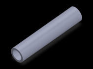 Perfil de Silicona TS4020,514,5 - formato tipo Tubo - forma de tubo