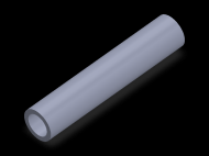 Perfil de Silicona TS402014 - formato tipo Tubo - forma de tubo