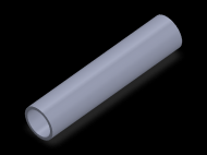 Perfil de Silicona TS4021,517,5 - formato tipo Tubo - forma de tubo