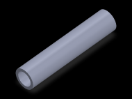 Perfil de Silicona TS402115 - formato tipo Tubo - forma de tubo