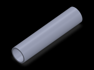 Perfil de Silicona TS4022,518,5 - formato tipo Tubo - forma de tubo