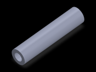 Perfil de Silicona TS402212 - formato tipo Tubo - forma de tubo