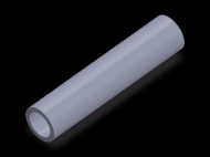Perfil de Silicona TS402216 - formato tipo Tubo - forma de tubo