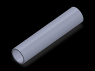 Perfil de Silicona TS402218 - formato tipo Tubo - forma de tubo