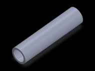 Perfil de Silicona TS4023,517,5 - formato tipo Tubo - forma de tubo