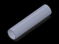 Perfil de Silicona TS4023,521,5 - formato tipo Tubo - forma de tubo
