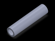 Perfil de Silicona TS402315 - formato tipo Tubo - forma de tubo
