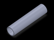Perfil de Silicona TS402319 - formato tipo Tubo - forma de tubo