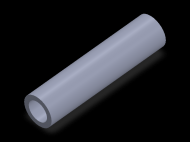 Perfil de Silicona TS402416 - formato tipo Tubo - forma de tubo
