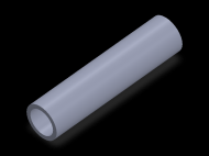 Perfil de Silicona TS402418 - formato tipo Tubo - forma de tubo