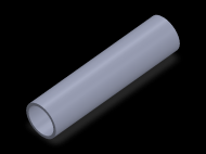 Perfil de Silicona TS402420 - formato tipo Tubo - forma de tubo