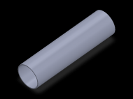 Perfil de Silicona TS4026,524,5 - formato tipo Tubo - forma de tubo
