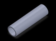 Perfil de Silicona TS4027,521,5 - formato tipo Tubo - forma de tubo