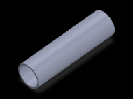 Perfil de Silicona TS4027,523,5 - formato tipo Tubo - forma de tubo