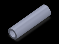 Perfil de Silicona TS402717 - formato tipo Tubo - forma de tubo
