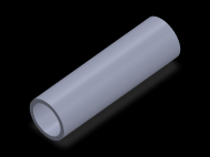 Perfil de Silicona TS4029,523,5 - formato tipo Tubo - forma de tubo