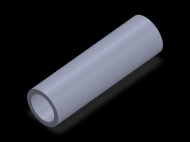 Perfil de Silicona TS403022 - formato tipo Tubo - forma de tubo