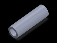 Perfil de Silicona TS4031,519,5 - formato tipo Tubo - forma de tubo