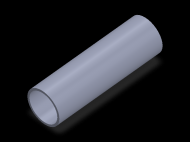 Perfil de Silicona TS403127 - formato tipo Tubo - forma de tubo