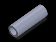Perfil de Silicona TS403321 - formato tipo Tubo - forma de tubo