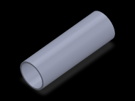 Perfil de Silicona TS403329 - formato tipo Tubo - forma de tubo