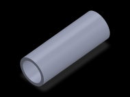 Perfil de Silicona TS403628 - formato tipo Tubo - forma de tubo
