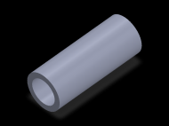 Perfil de Silicona TS4039,527,5 - formato tipo Tubo - forma de tubo