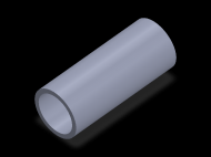 Perfil de Silicona TS4041,533,5 - formato tipo Tubo - forma de tubo