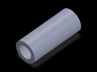 Perfil de Silicona TS404125 - formato tipo Tubo - forma de tubo