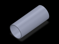 Perfil de Silicona TS4042,538,5 - formato tipo Tubo - forma de tubo