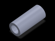 Perfil de Silicona TS4043,527,5 - formato tipo Tubo - forma de tubo