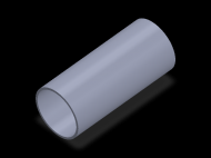 Perfil de Silicona TS404440 - formato tipo Tubo - forma de tubo