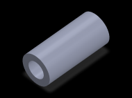 Perfil de Silicona TS4045,525,5 - formato tipo Tubo - forma de tubo