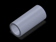 Perfil de Silicona TS4045,533,5 - formato tipo Tubo - forma de tubo