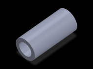 Perfil de Silicona TS404529 - formato tipo Tubo - forma de tubo