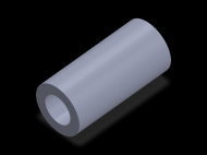 Perfil de Silicona TS4047,527,5 - formato tipo Tubo - forma de tubo
