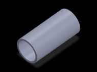 Perfil de Silicona TS4047,539,5 - formato tipo Tubo - forma de tubo