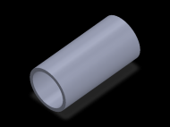 Perfil de Silicona TS4048,540,5 - formato tipo Tubo - forma de tubo