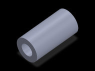 Perfil de Silicona TS4049,525,5 - formato tipo Tubo - forma de tubo