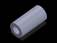 Perfil de Silicona TS404925 - formato tipo Tubo - forma de tubo