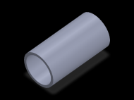 Perfil de Silicona TS4051,543,5 - formato tipo Tubo - forma de tubo