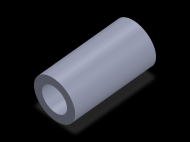 Perfil de Silicona TS405131 - formato tipo Tubo - forma de tubo