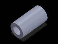 Perfil de Silicona TS4052,528,5 - formato tipo Tubo - forma de tubo