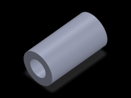 Perfil de Silicona TS405228 - formato tipo Tubo - forma de tubo