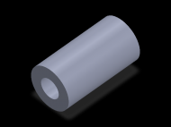 Perfil de Silicona TS405325 - formato tipo Tubo - forma de tubo